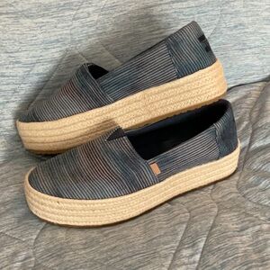 TOMS platform espadrilles